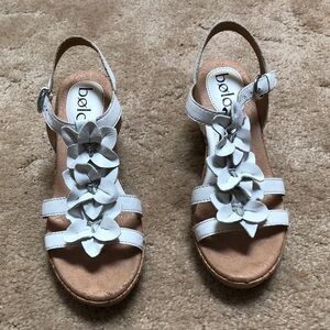 White Floral Kids Sandals